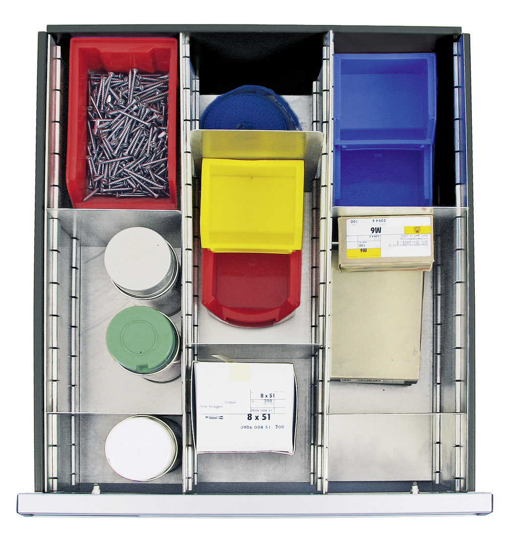 Einteilungsset für 500 mm Breite, 9-teilig