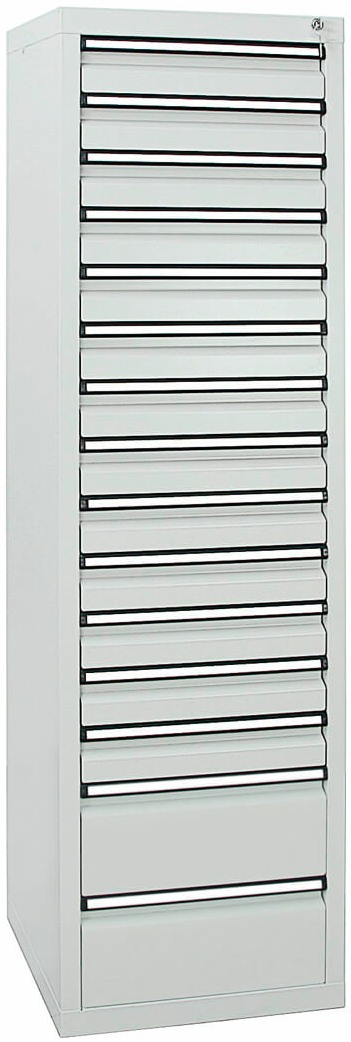 Schubladenschrank 1800x500x500 mm HxBxT, 15 Schubladen