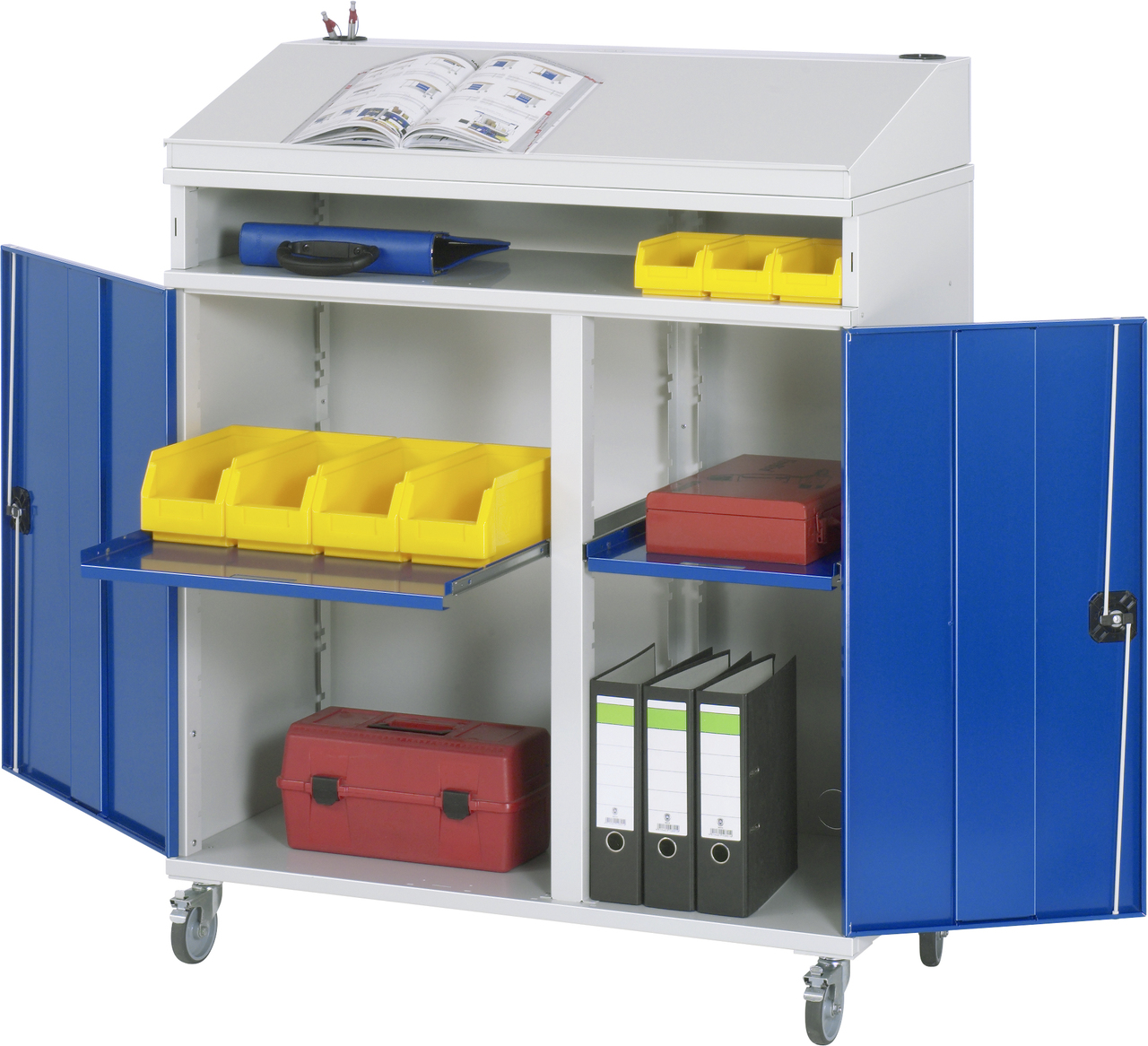 Beistellschrank-Stehpult, Modell 01