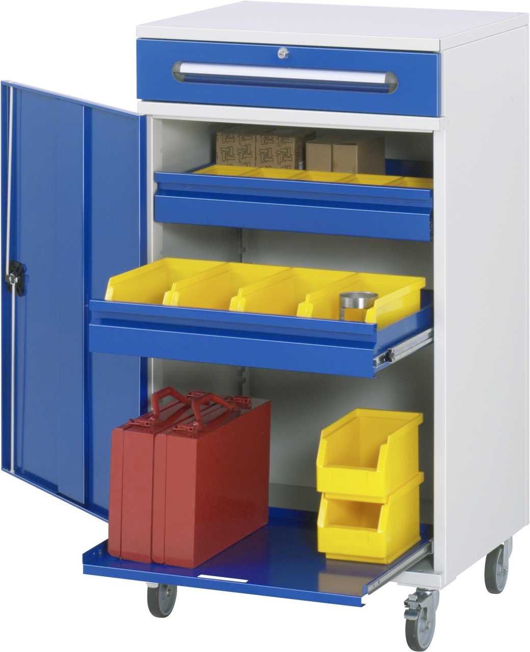 Beistellschrank-Stehpult, Modell 32, mobil