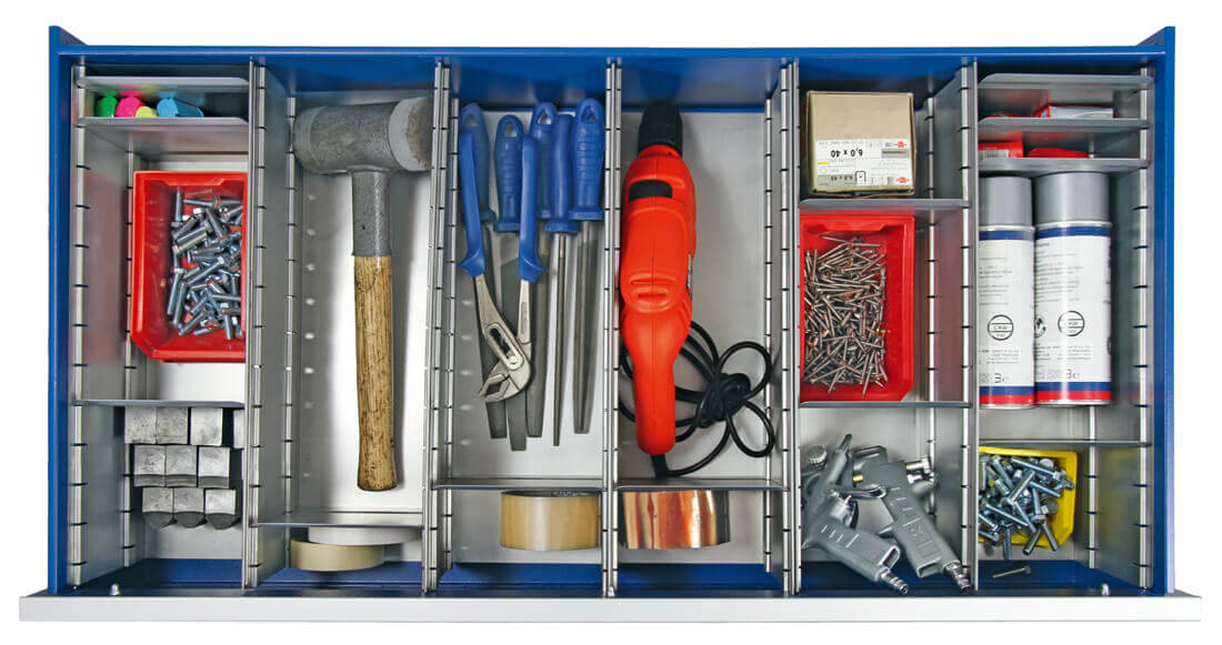 Einteilungsset für 1000 mm Breite, 18-teilig