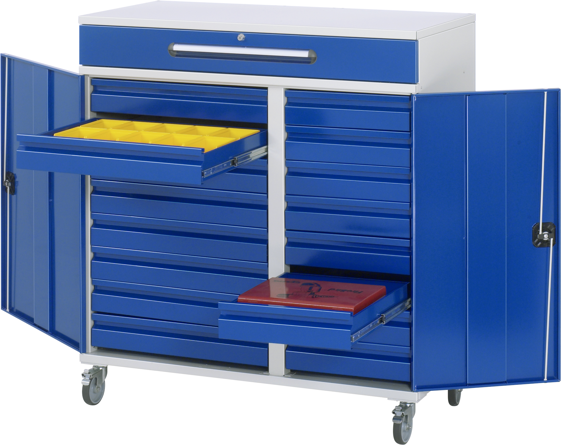 Beistellschrank-Stehpult, Modell 34, mobil