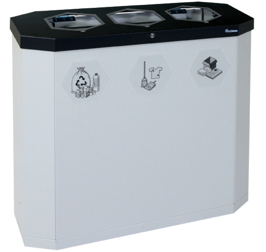 Abfalltrennsystem SIXCO smart, 3x 45L
