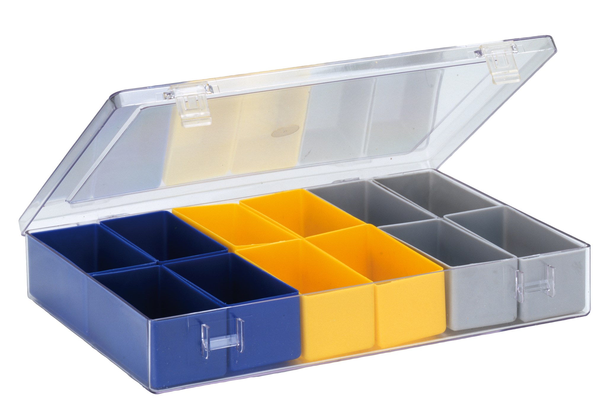 Sortimentskästen mit glasklarem Deckel