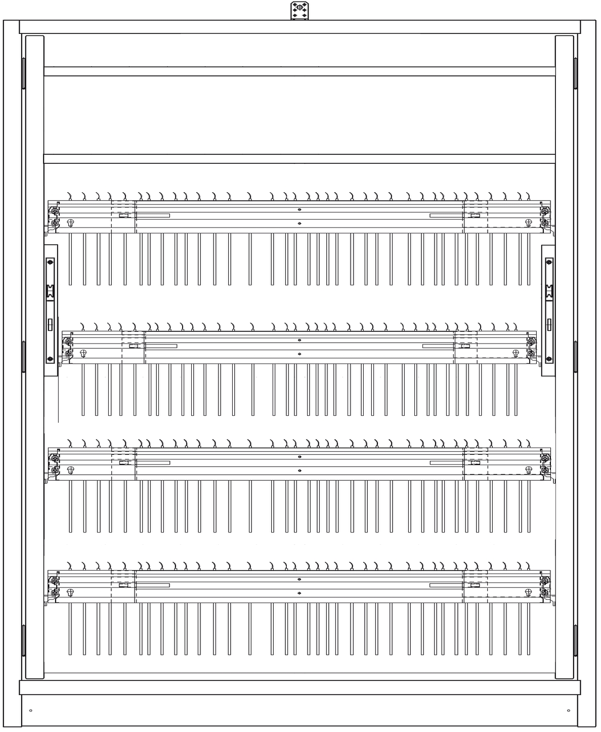 Aktenschrank PRIO 30, 1961x1236x454 mm HxBxT, 30 Min. feuersicher, Spezial 4