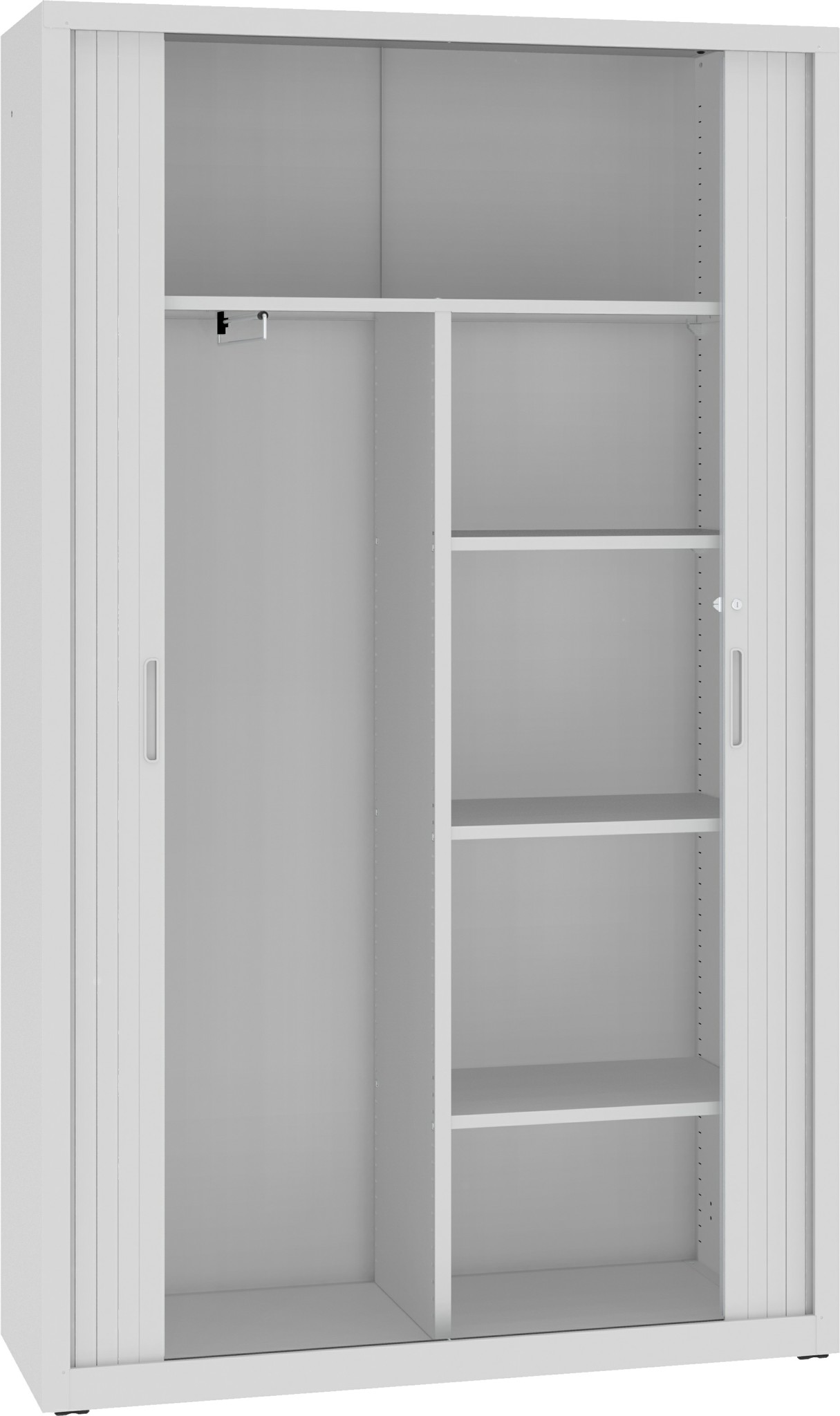 Garderoben-/Wäscheschrank, 1990x1200x435 mm HxBxT, mit Rollladen, SBM 219 M