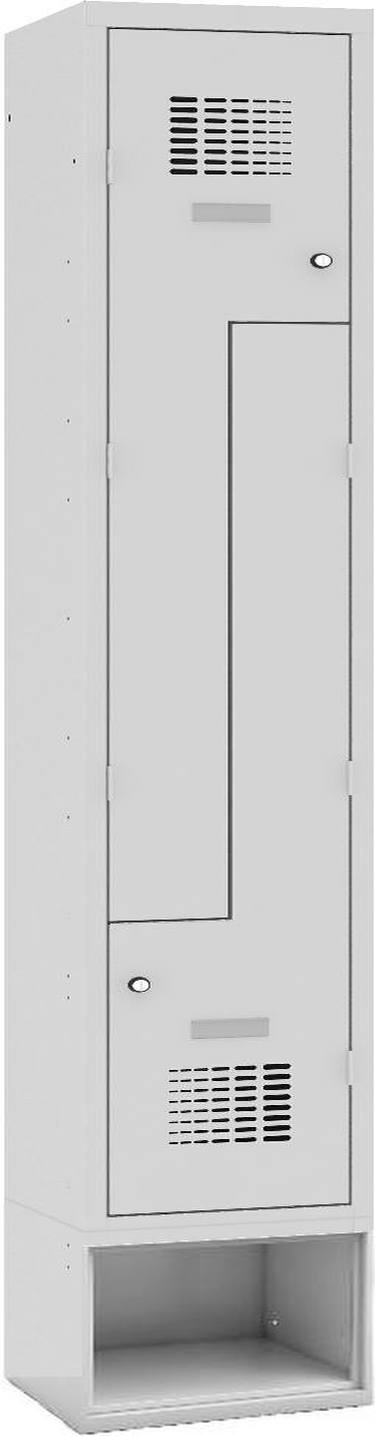Z-Garderobenschrank auf Schuhfach 1 Abteil