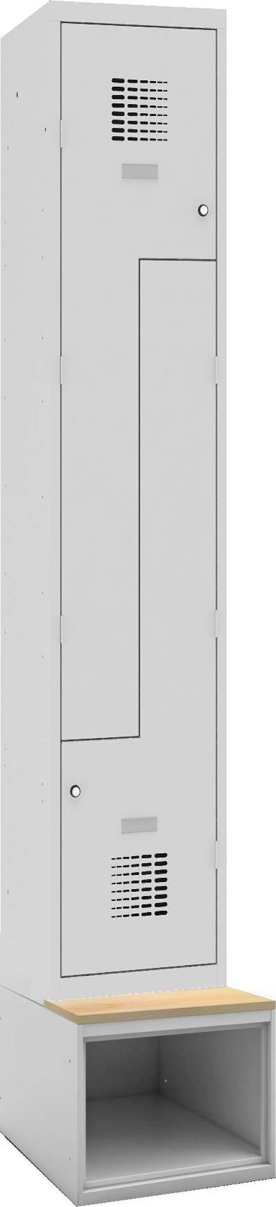 Z-Garderobenschrank Schuhfach mit Sitzbank