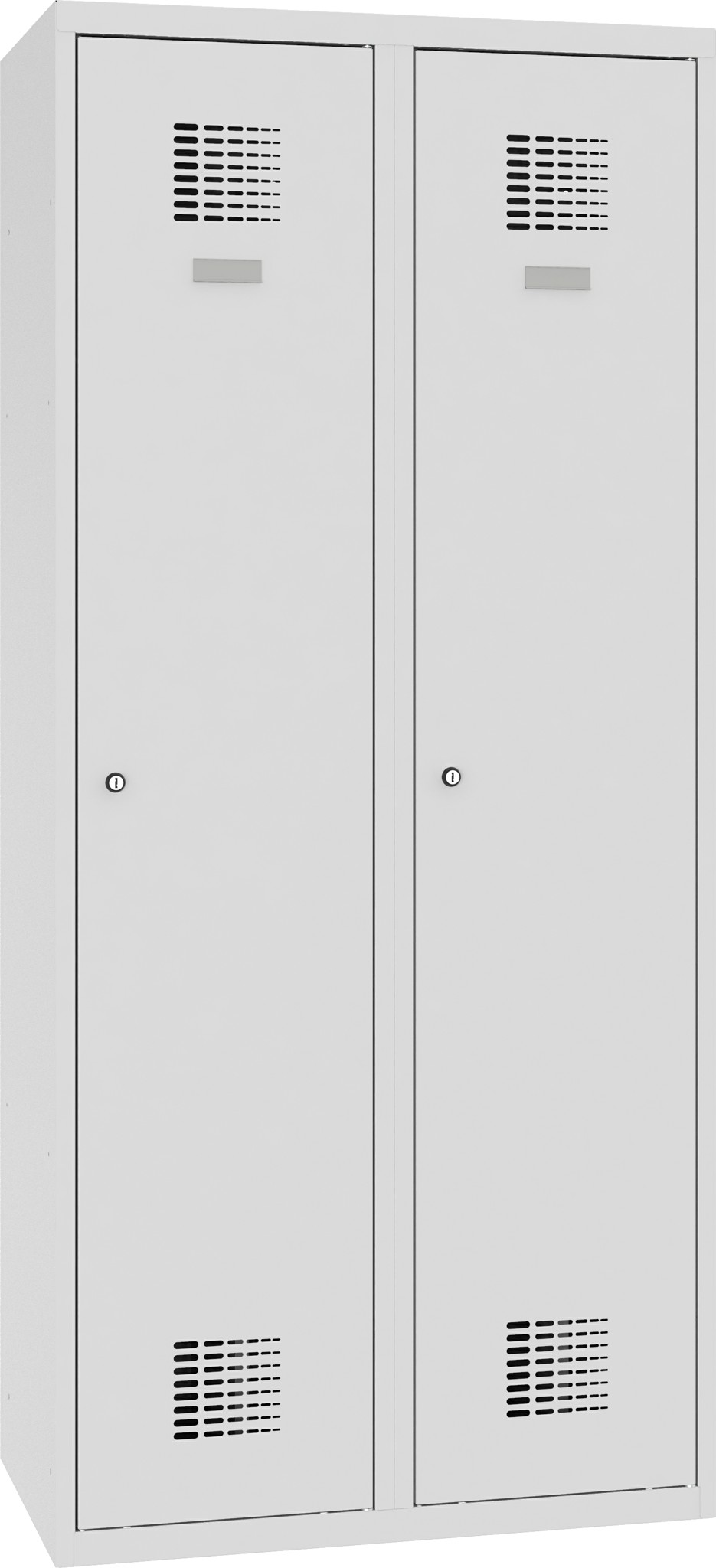 Garderobenschrank 2 Abteile mit 400 mm Abteilbreite, SUM 420 W, 1 pkt