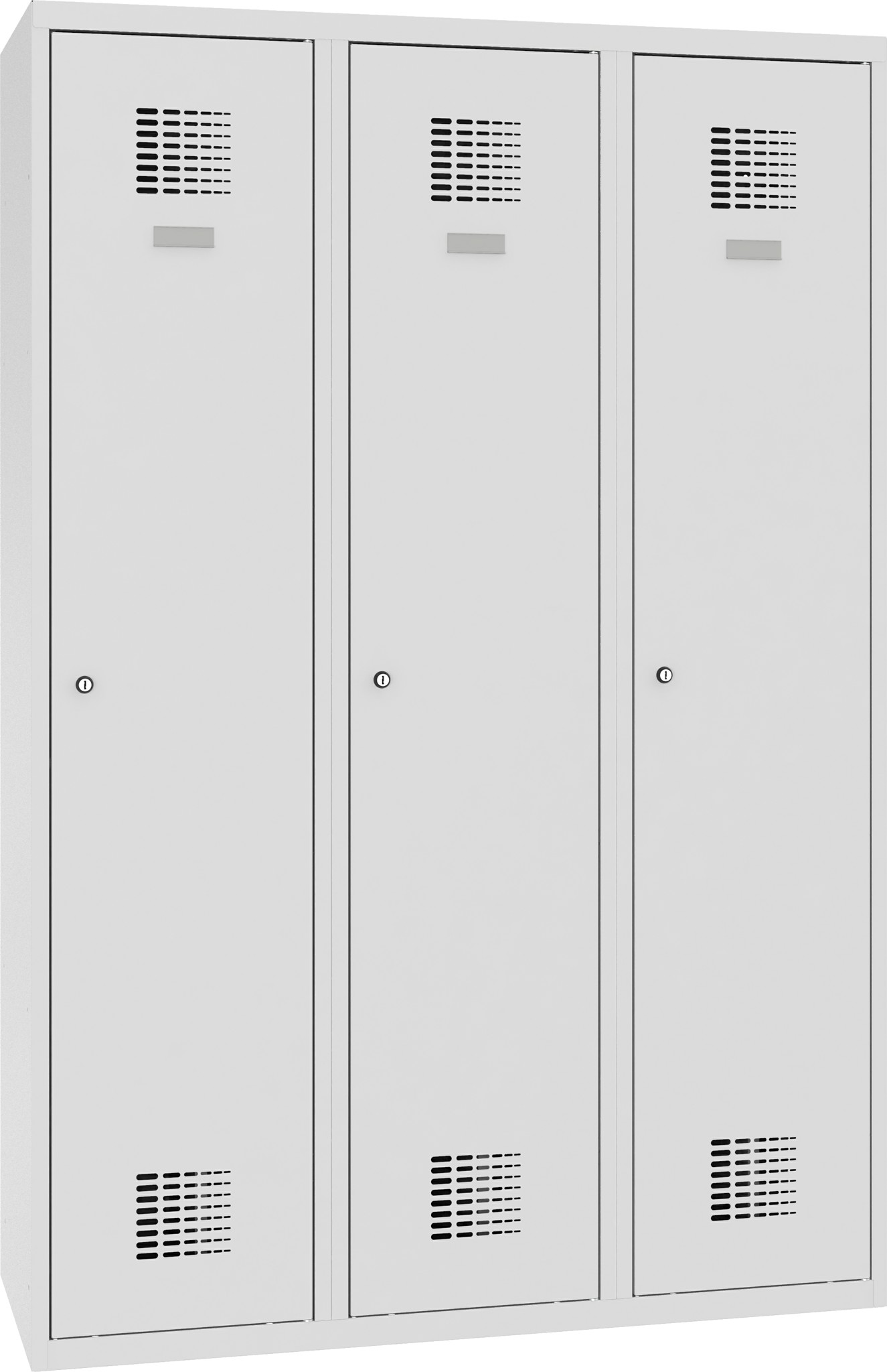 Garderobenschrank 3 Abteile mit 400 mm Abteilbreite, SUM 430 W, 1 pkt