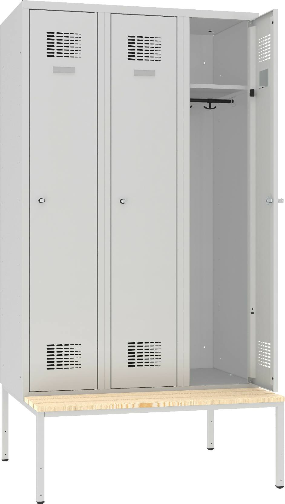 untergebaute Sitzbank