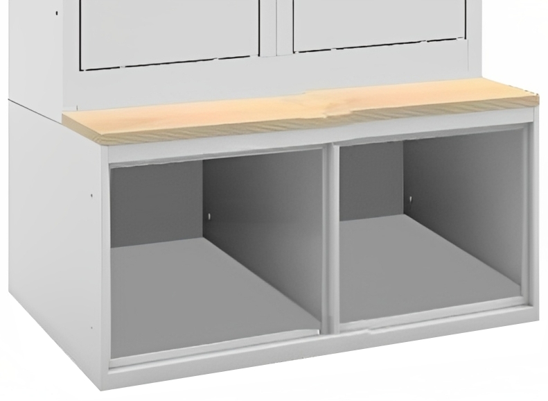 Schuhfach mit Sitzbank, Breite 800 mm für ML-Garderobenschränke