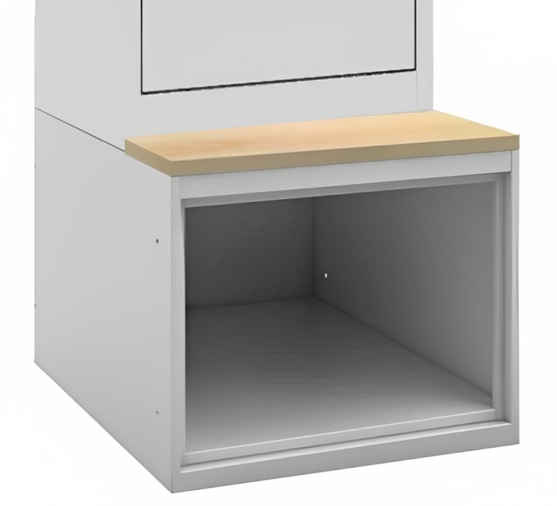 Schuhfach mit Sitzbank, Breite 400 mm für ML-Garderobenschränke