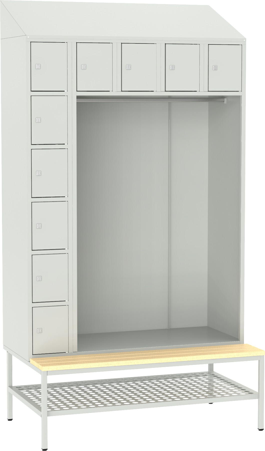 Schliessfach-Garderoben mit 10 Schliessfächern