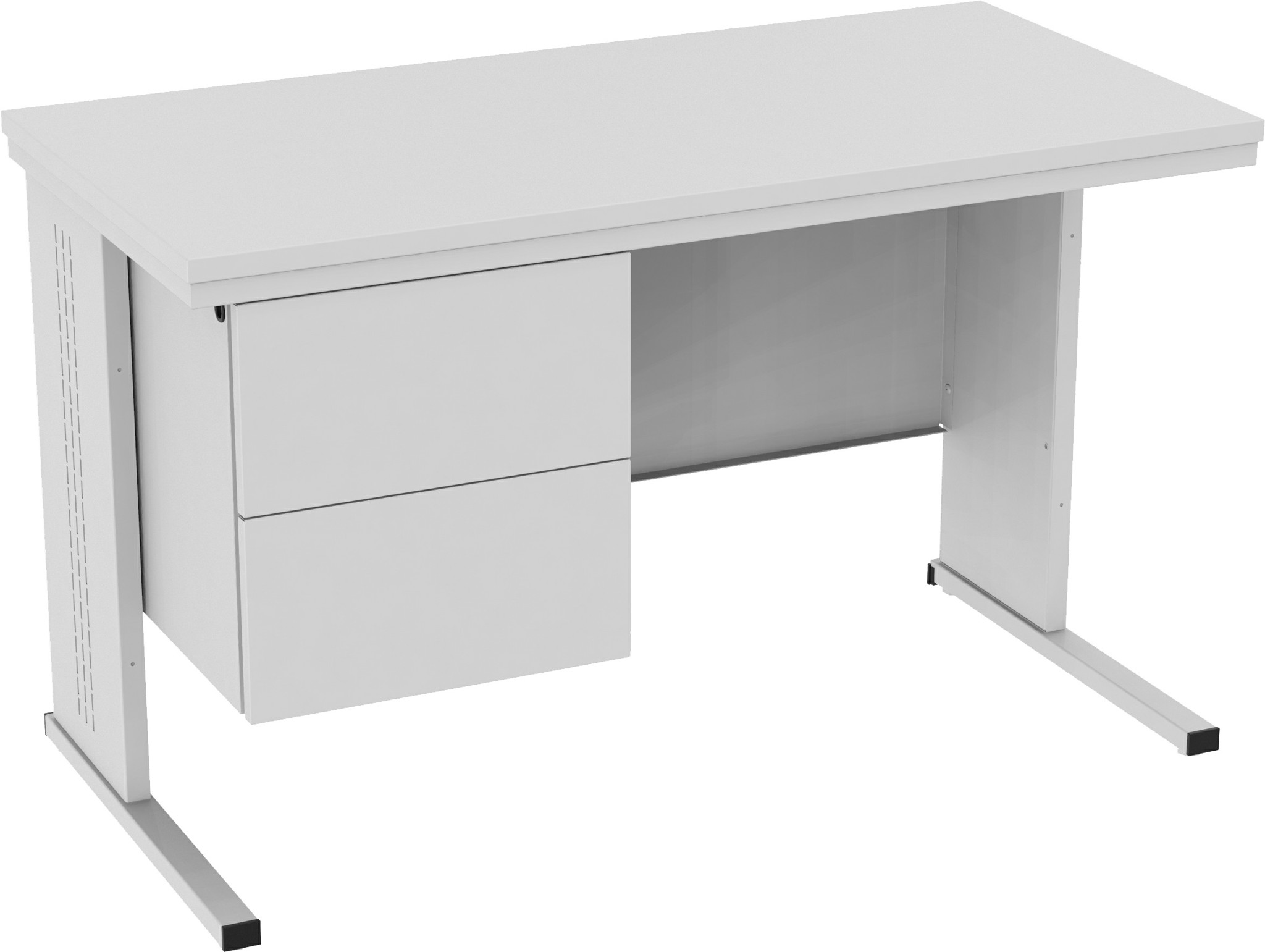 Schreibtisch mit Rückblende STL 212s, 740-770x1200x600 mm HxBxT