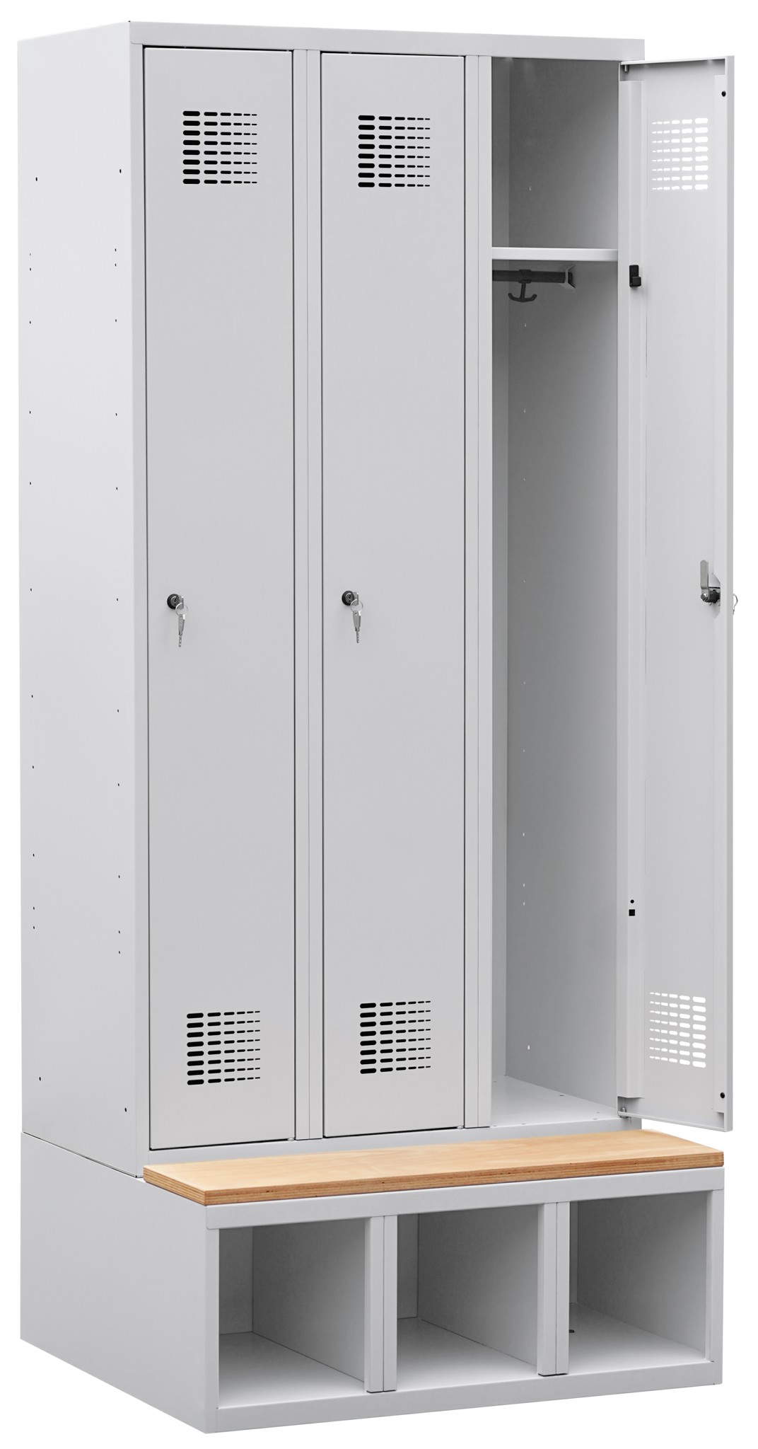 mit Schuhfach und Sitzbank