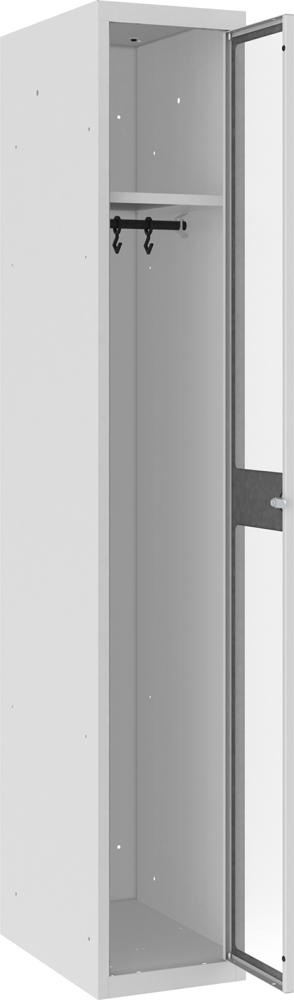 Garderobenschrank 1 Abteil mit 300 mm Abteilbreite, MSUM 310 W, 1 pkt