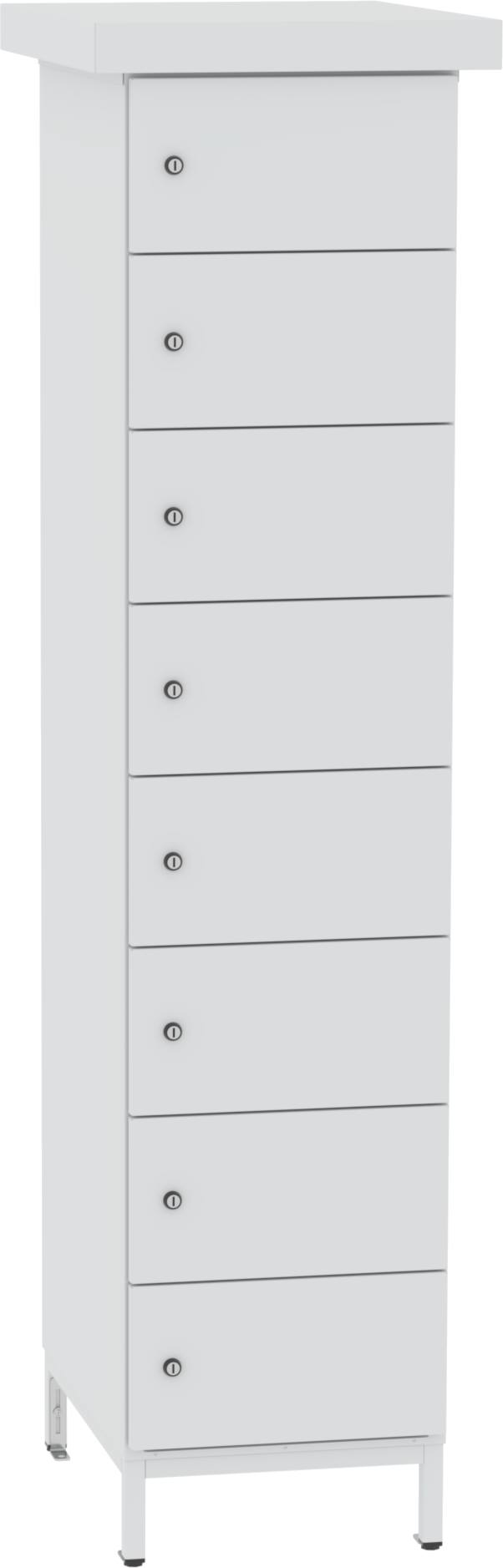 Metallschrank für Batterienaufladung, 1855x400x570 mm HxBxT, SLZB