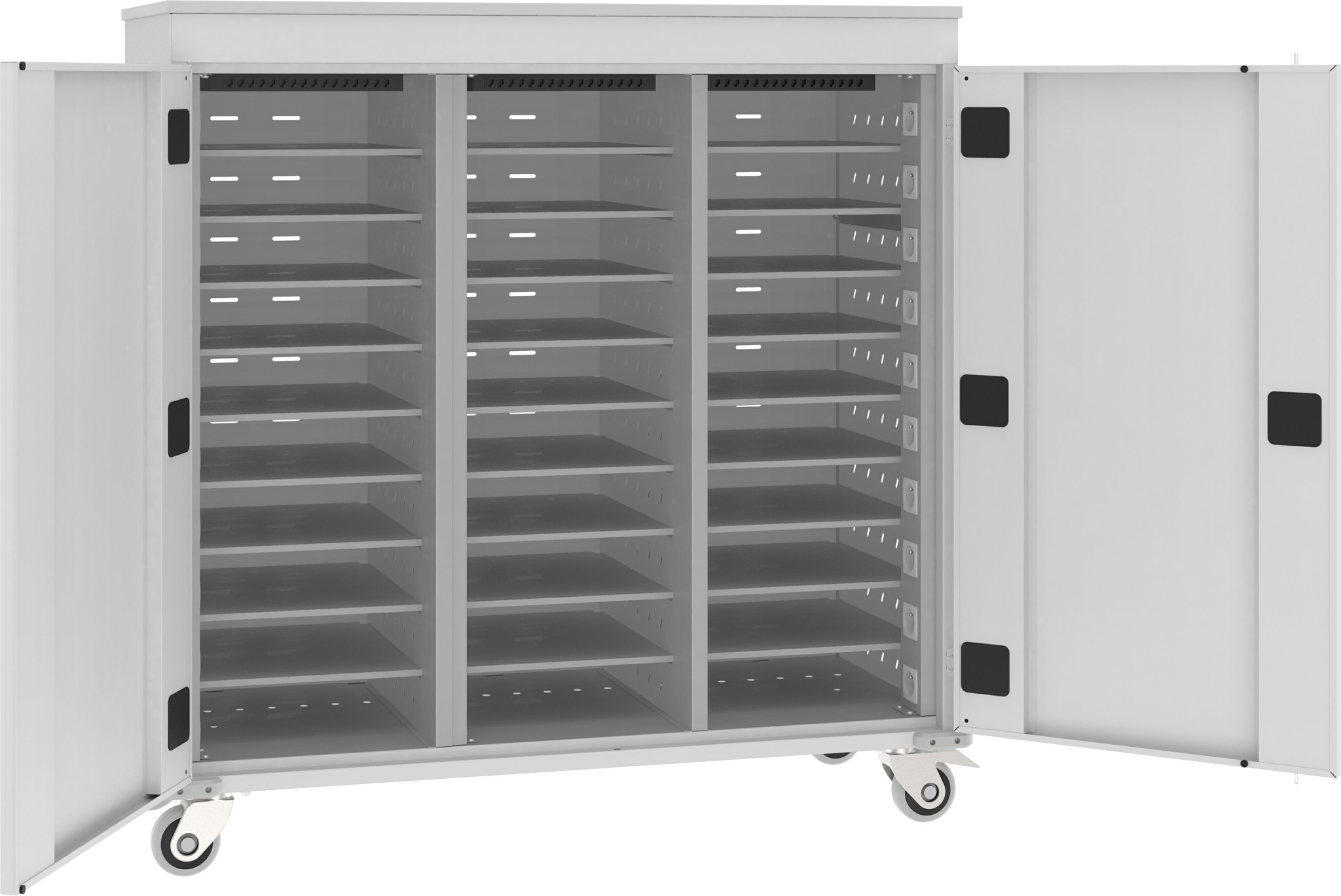 Metalltrolley für Laptops 1250x1310x540 mm HxBxT, WNL 310+