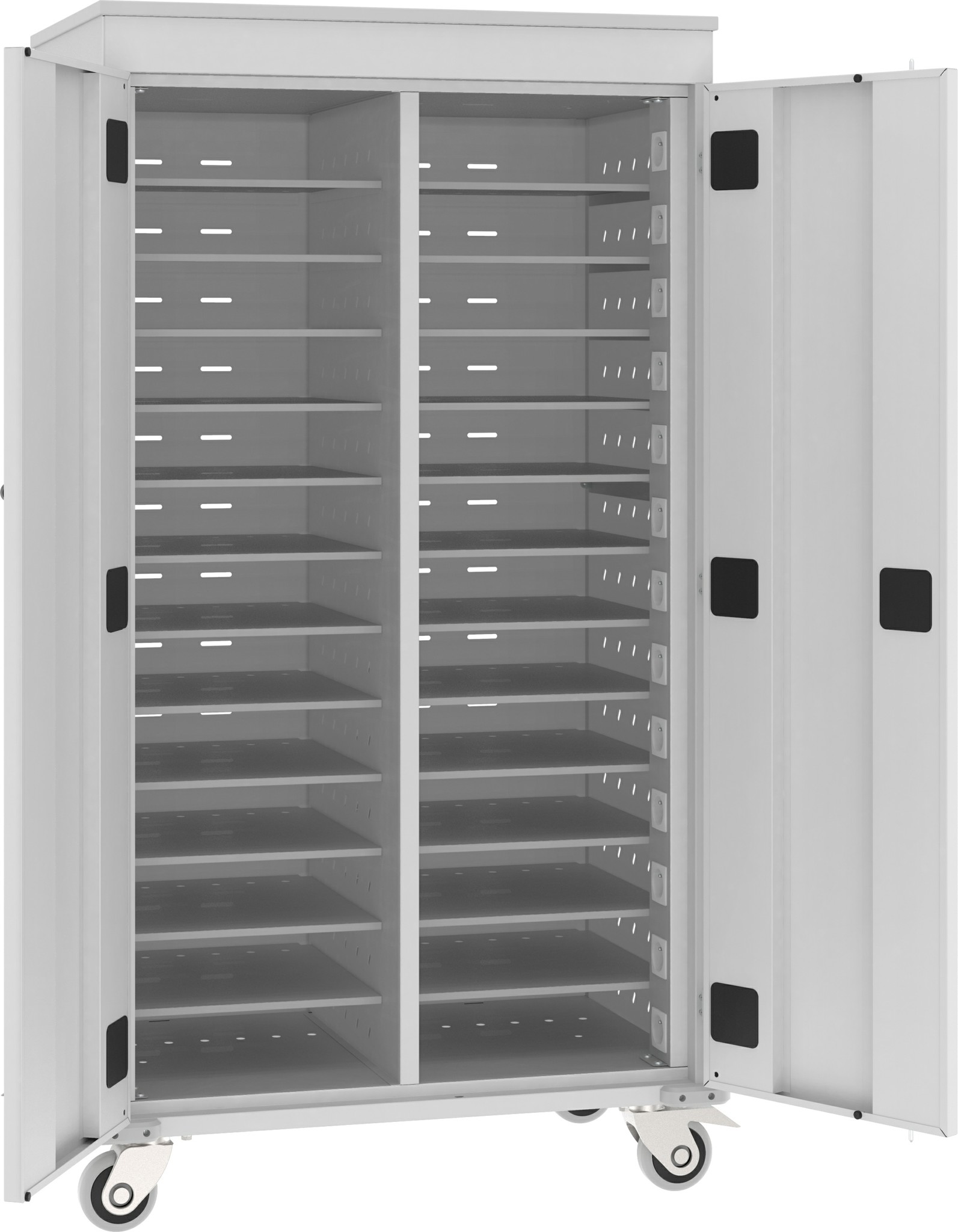 Metalltrolley für Laptops, 1540x920x540 mm HxBxT, WNL 213+