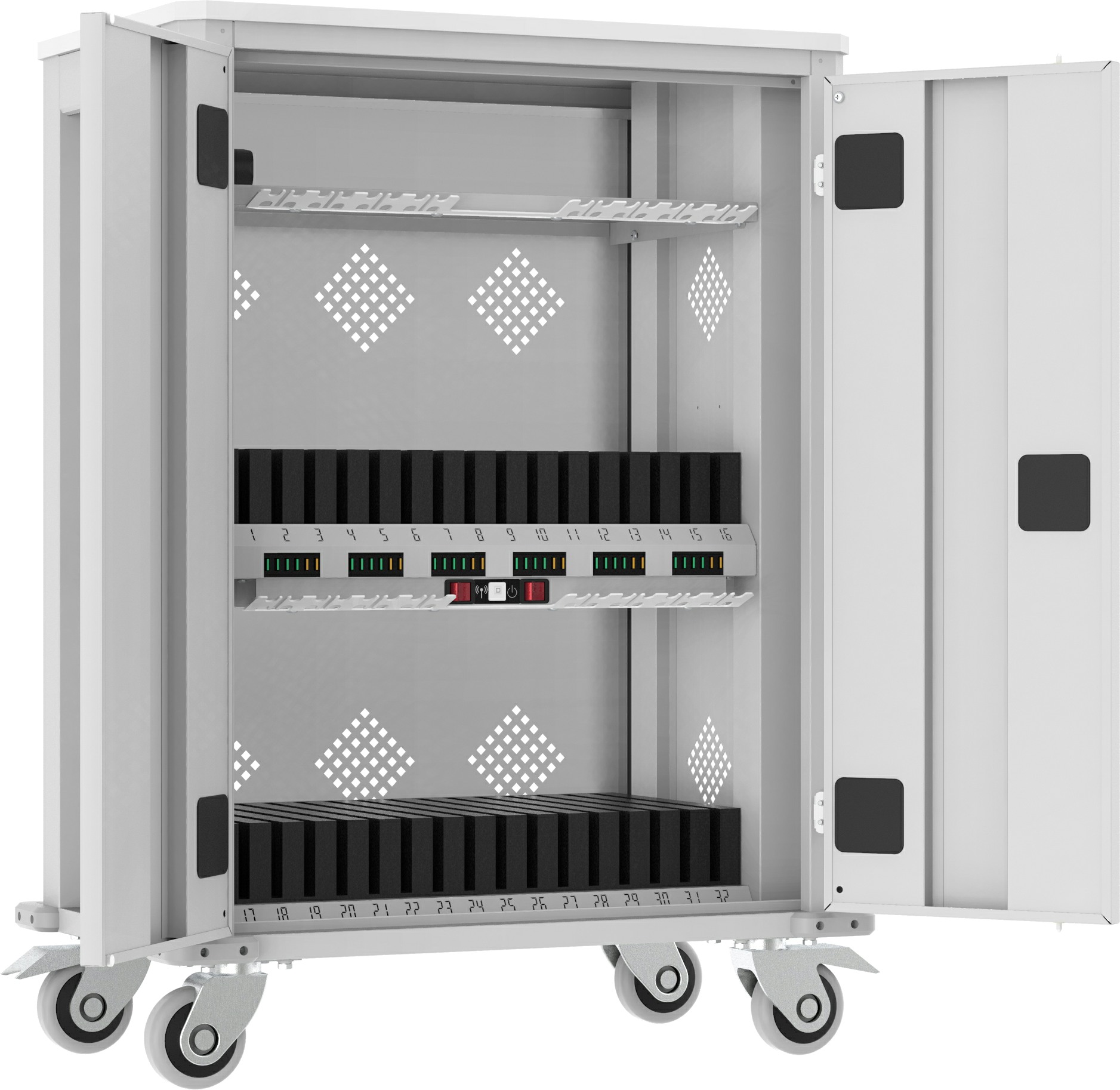 Metalltrolley für Tablets, 1050x730x440 mm HxBxT, WNT33Q
