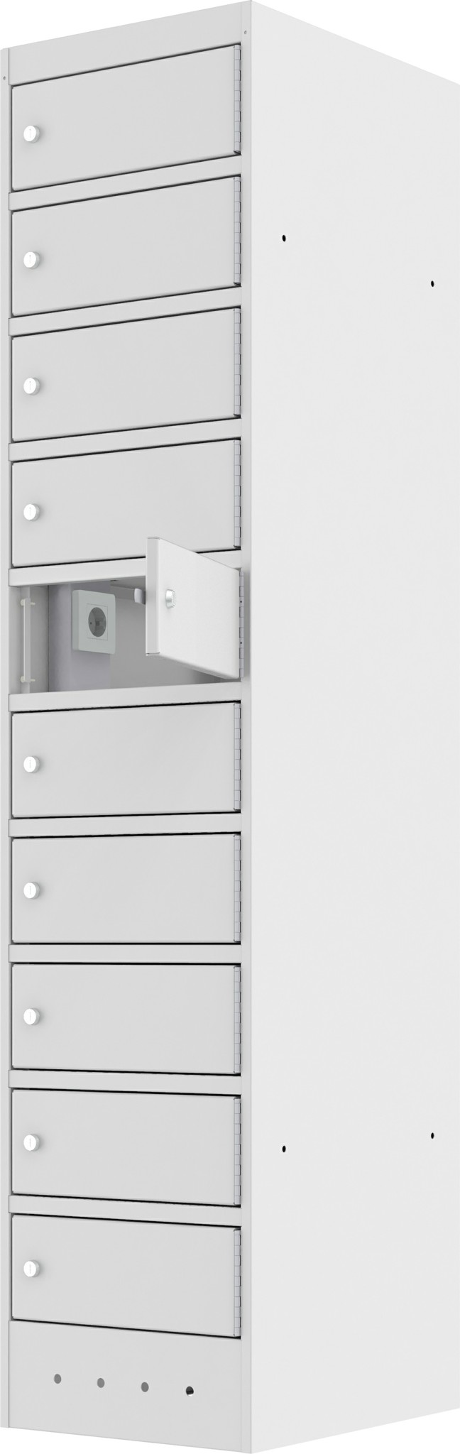 Metallschrank für Laptops, 1800x400x520 mm HxBxT, SZLN 4110