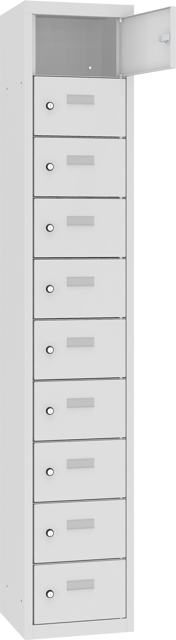 Schliessfachschrank, 1 Abteil mit 10 Fächer MSUS 3110