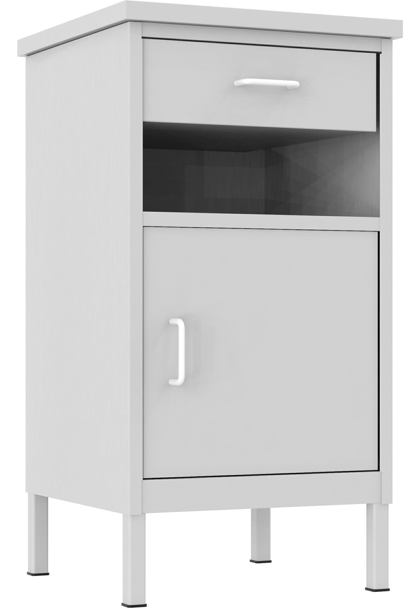 Beistellschrank mit Schublade und Staufach mit Tür, SZP 1