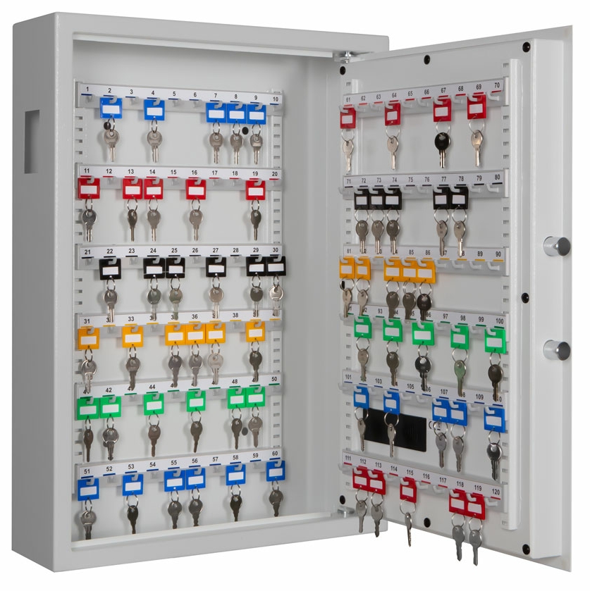 Schlüsselschrank GW-SLE 120, Farbe RAL 7035