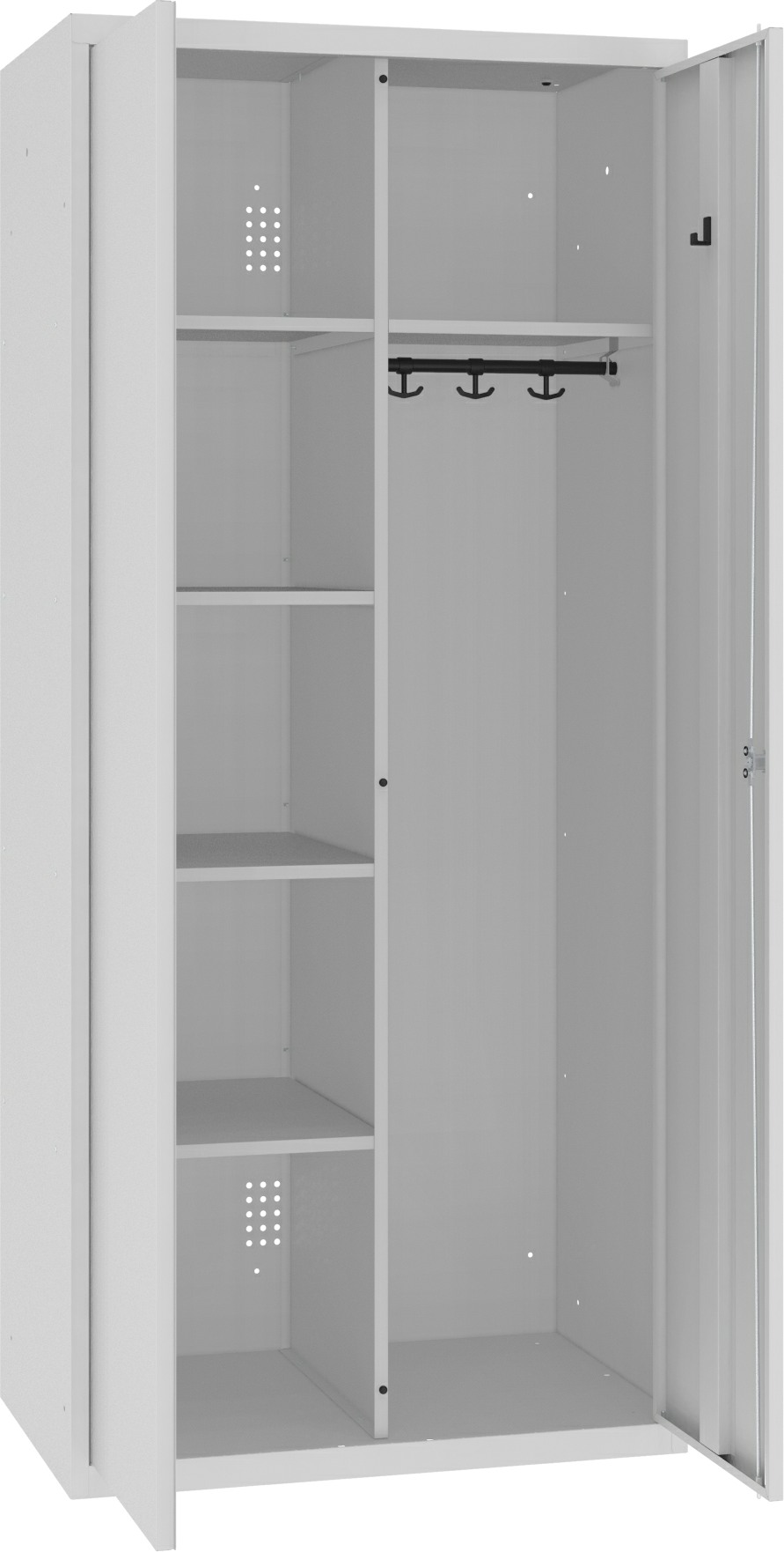 Kleider-/Wäscheschrank 1800x800x500 mm HxBxT, MSU 81