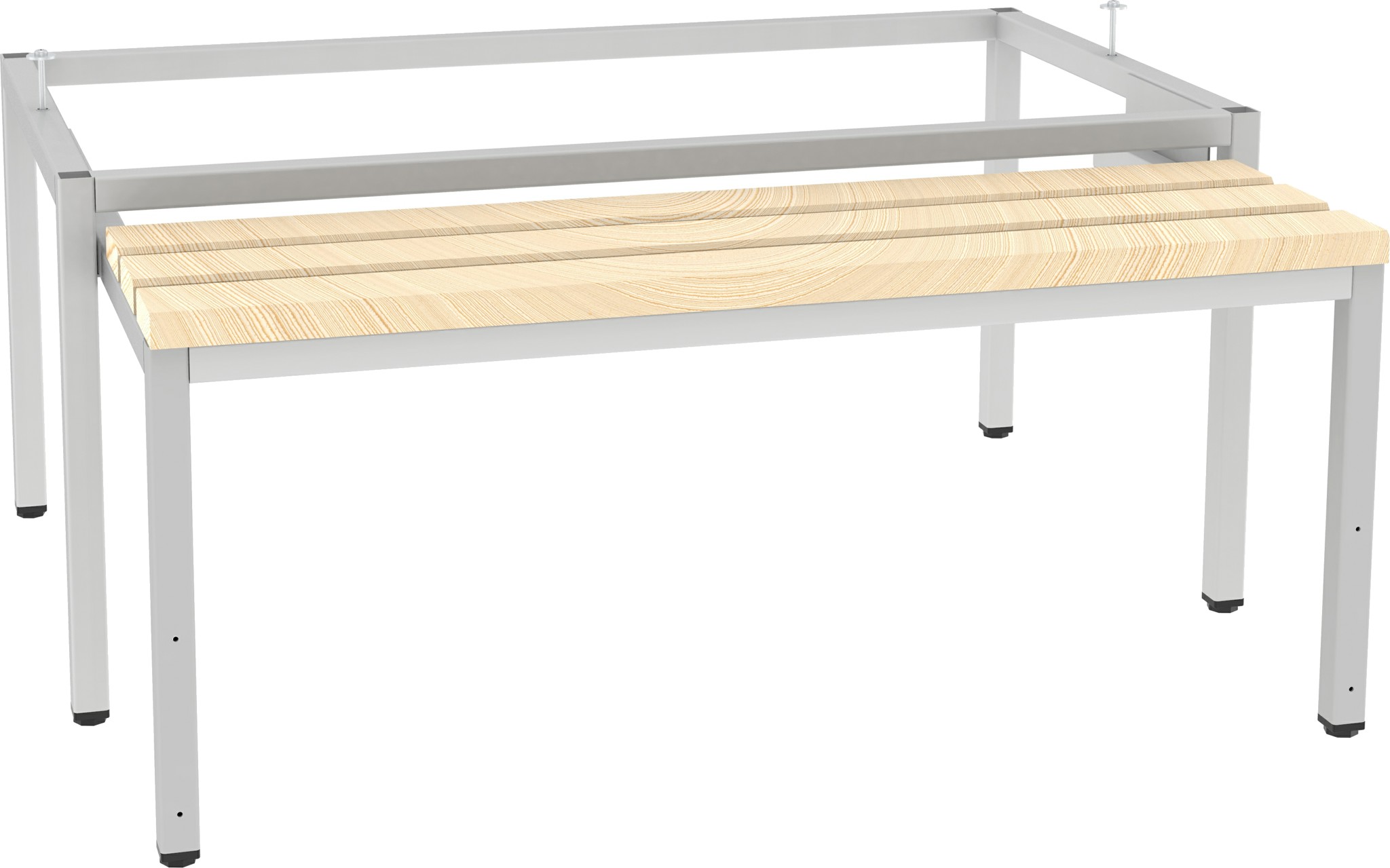 Untergestell mit ausziehbarer Sitzbank, Breite 900 mm für ML-Garderobenschränke