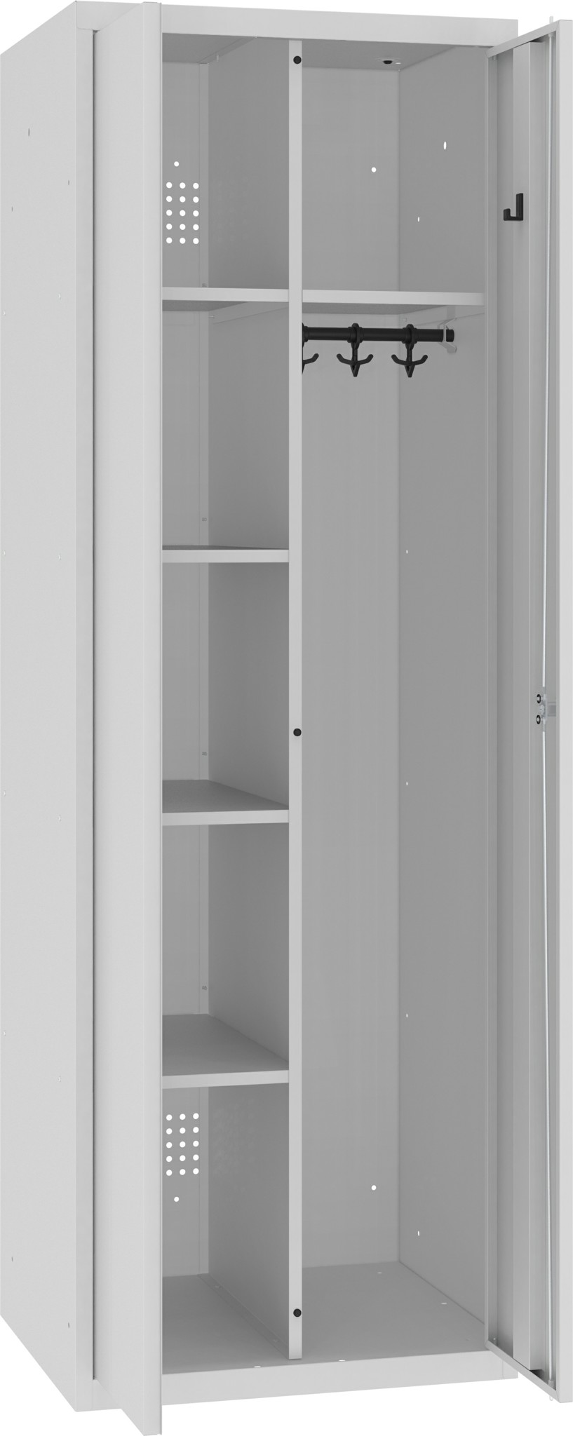 Kleider-/Wäscheschrank 1800x600x500 mm HxBxT, MSU 61