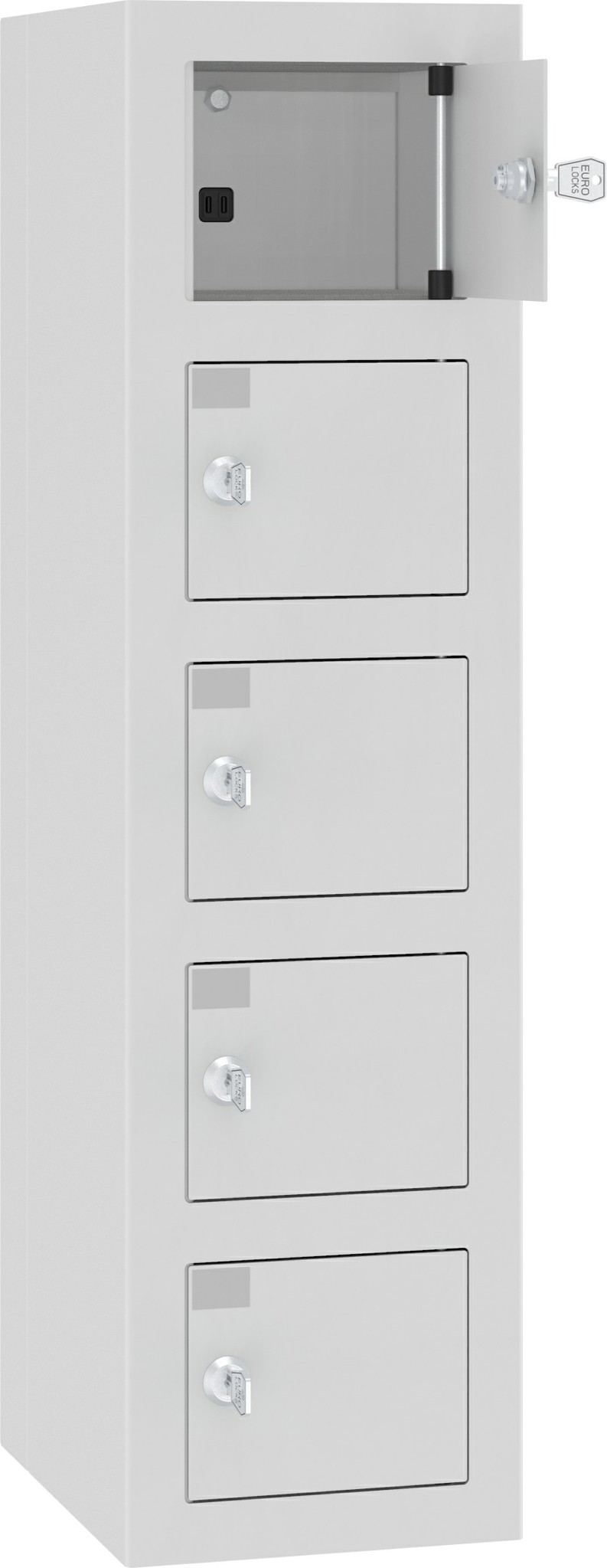 Wertsachen-/Mobiltelefonschrank mit 5 Fächern und USB