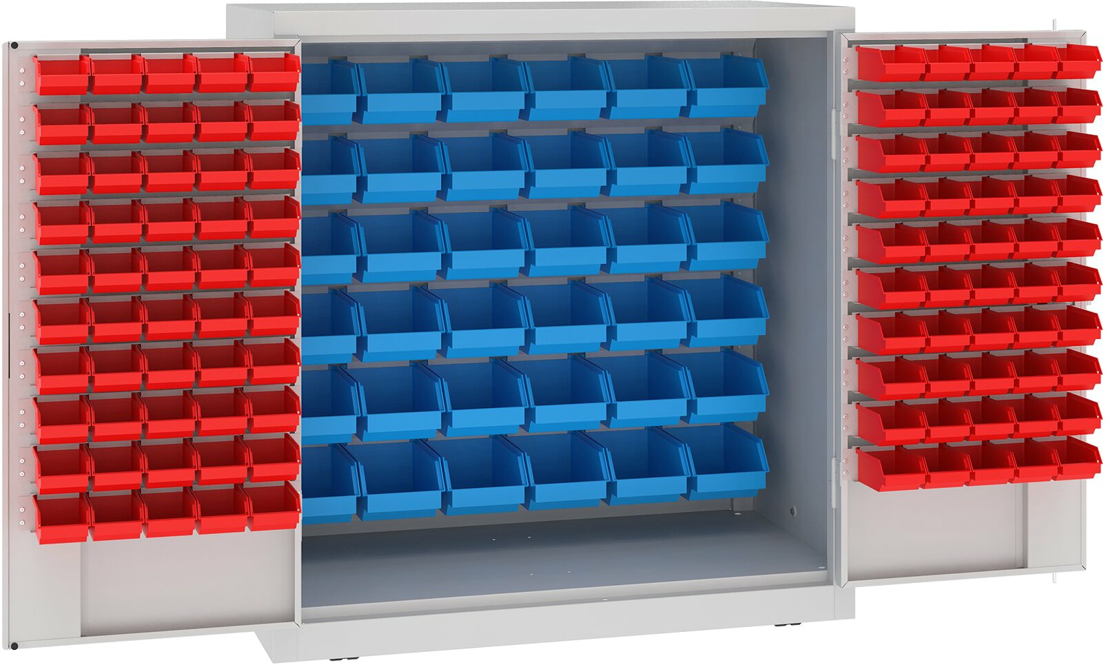 Werkstattschrank mit Behälter  1040x1000x500 mm HxBxT, MSW110/5-10s