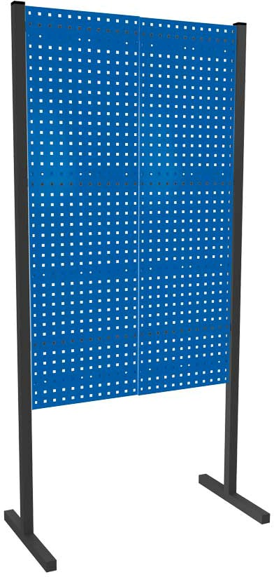 Trennwand mit Lochplatten, Einzelfeld, Länge 1000 mm