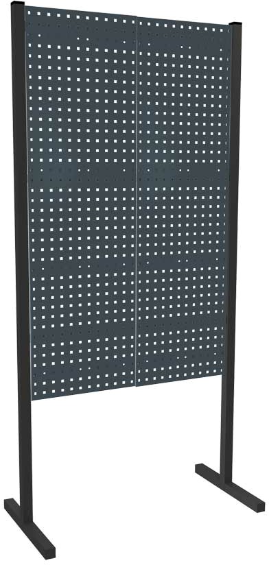 Trennwand mit Lochplatten, Einzelfeld, Länge 1000 mm