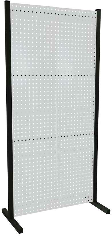 Trennwand mit Lochplatten, Einzelfeld, Länge 1000 mm