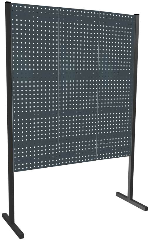 Trennwand mit Lochplatten, Einzelfeld, Länge 1500 mm