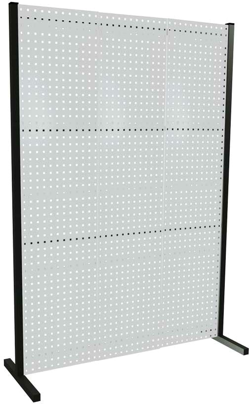 Trennwand mit Lochplatten, Einzelfeld, Länge 1500 mm