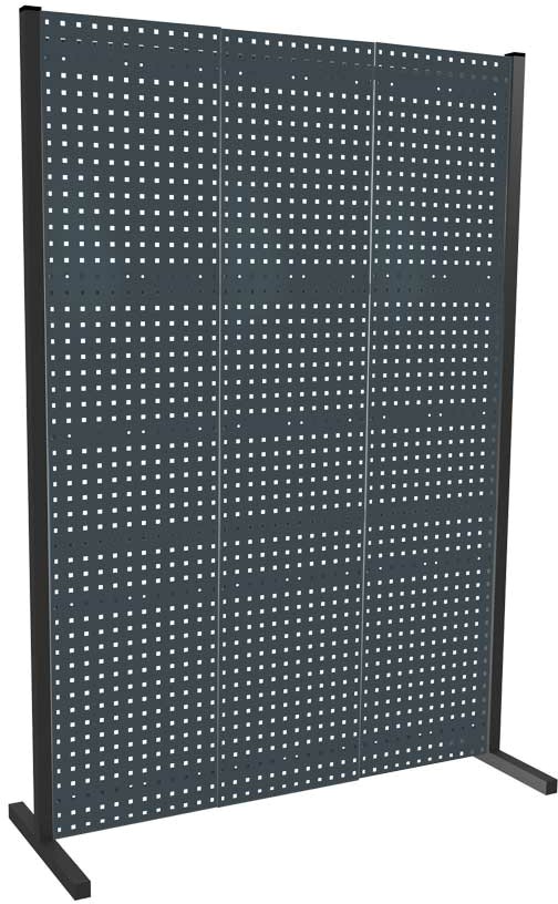 Trennwand mit Lochplatten, Einzelfeld, Länge 1500 mm