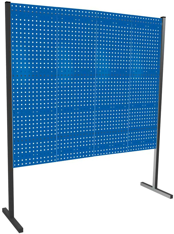 Trennwand mit Lochplatten, Einzelfeld, Länge 2000 mm