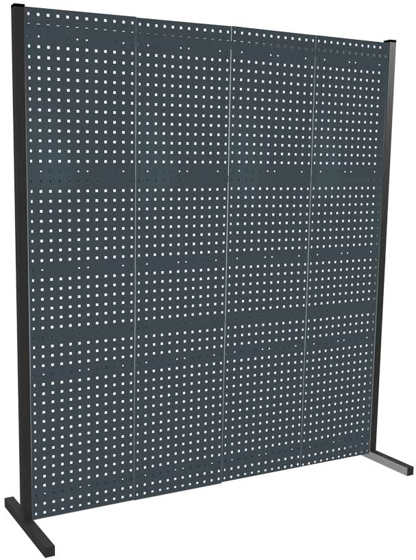 Trennwand mit Lochplatten, Einzelfeld, Länge 2000 mm