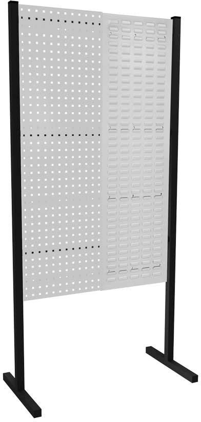 Werkzeugwand mit Loch- /Schlitzplatten, Einzelfeld, Länge 1000 mm