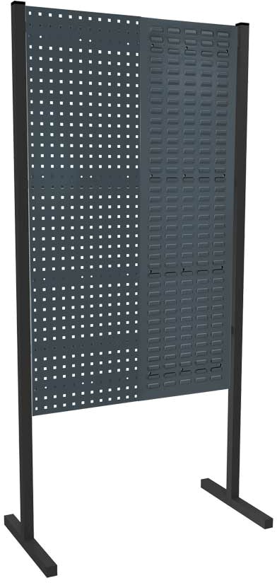 Werkzeugwand mit Loch- /Schlitzplatten, Einzelfeld, Länge 1000 mm