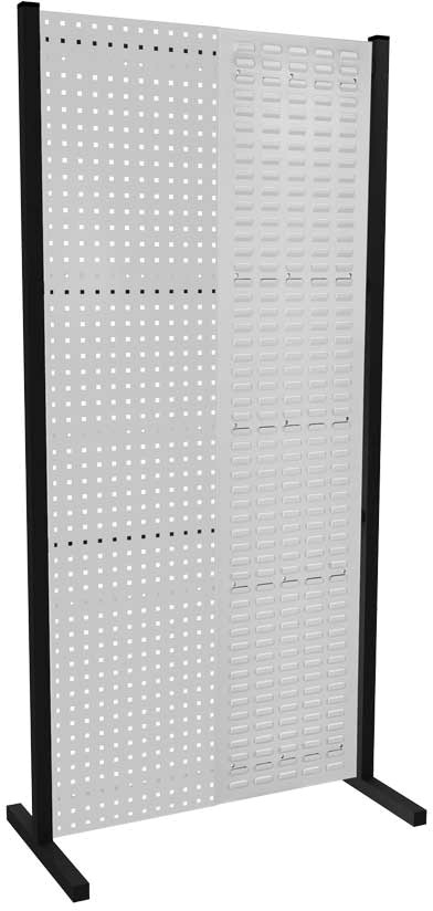 Werkzeugwand mit Loch- /Schlitzplatten, Einzelfeld, Länge 1000 mm