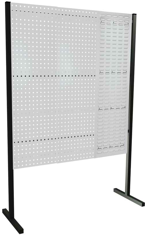 Werkzeugwand mit Loch- /Schlitzplatten, Einzelfeld, Länge 1500 mm