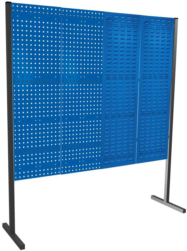 Werkzeugwand mit Loch- /Schlitzplatten, Einzelfeld, Länge 2000 mm