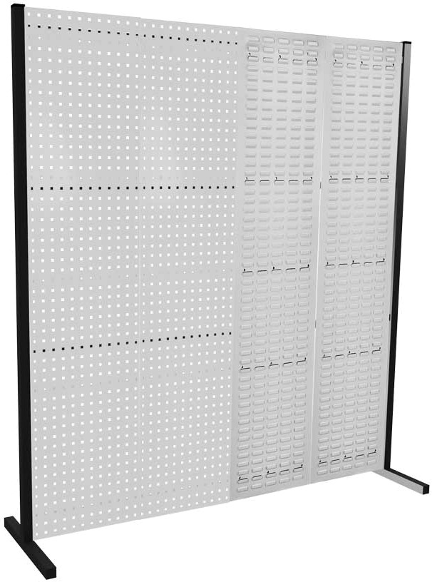 Werkzeugwand mit Loch- /Schlitzplatten, Einzelfeld, Länge 2000 mm