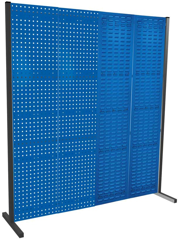 Werkzeugwand mit Loch- /Schlitzplatten, Einzelfeld, Länge 2000 mm