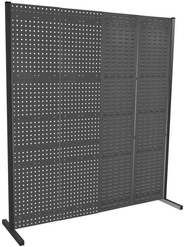 Werkzeugwand mit Loch- /Schlitzplatten, Einzelfeld, Länge 2000 mm